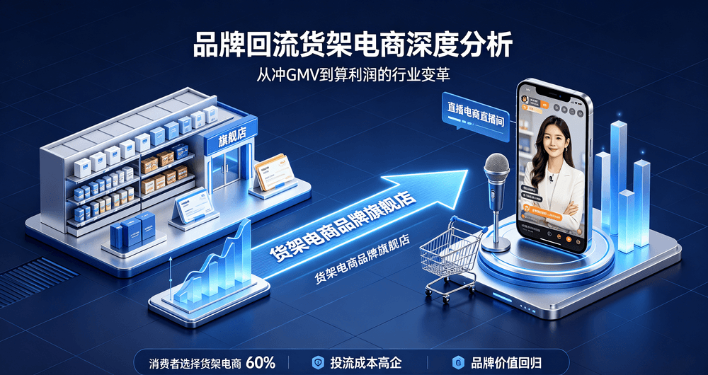 品牌回流货架电商深度分析：从冲GMV到算利润的行业变革
