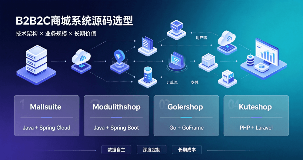 B2B2C商城系统源码推荐：如何选择适合你的电商解决方案